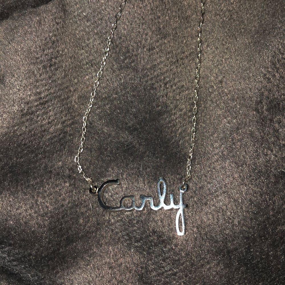Silver “Carly” necklace